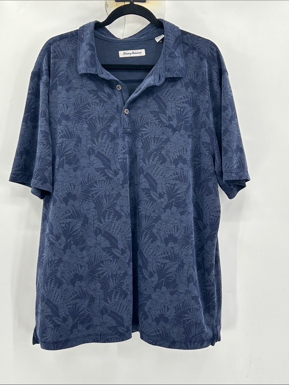 Tommy Bahama Mens Paradise Knit Polo Size XXL Navy Blue